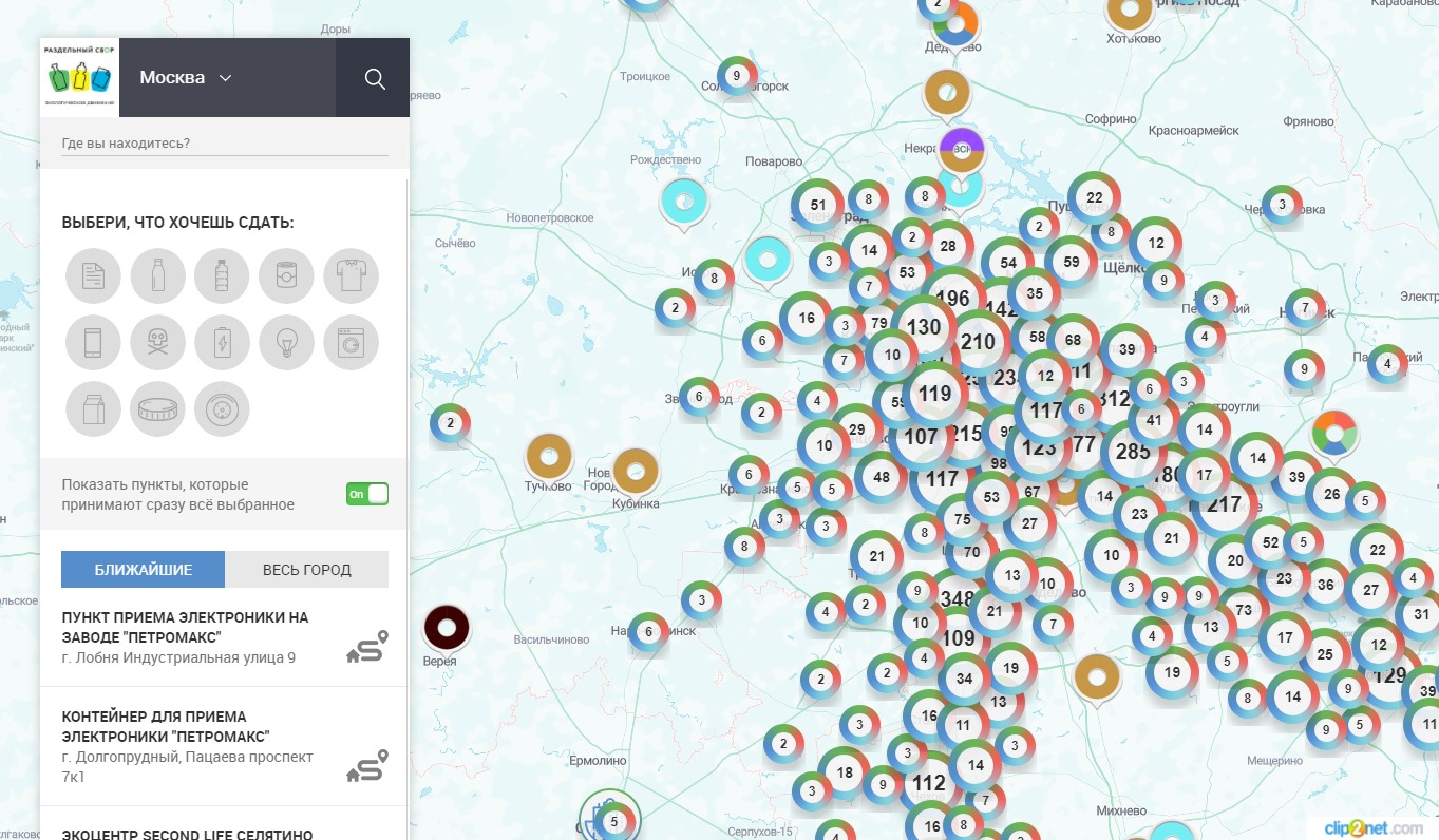 Гринпис карта приема